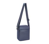 David Jones Paris - Pochette Téléphone Petit Sacoche Homme - Matière Textile - Taille Petite - Ville Travail Deplacement Classique Pratique Sac porté travers (Blue)