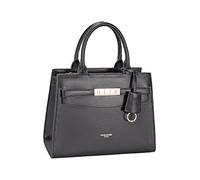 David Jones Paris - Sac à main Femme - Porté main - Similicuir PU - Taille Moyenne - Bijouterie Dorée - Chic Elégant Ville Classique (BLACK)