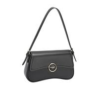David Jones Paris - Sac à main Femme - Sac Bandoulière Porté épaule Similicuir - Taille Moyenne - Ville Soirée Bureau Travail Sorties weekends Chic Elégante Classique Tendance Mode (BLACK)