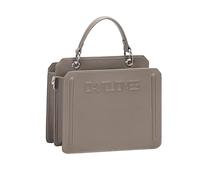 David Jones Paris - Sac à main Femme - Sac porté main similicuir - Taille Moyenne - Double Compartiment - Chic Classique Ville Soirée Bureau Travail (ELEPHANT GREY)
