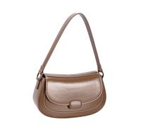 David Jones Paris - Sac à main Femme Ville - Sac porté travers Similicuir lisse - Taille Petite - Chic Elégant Soirée (Cocoa Brown)