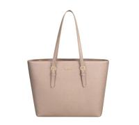 David Jones Paris - Sac à Main Shopping Femme Grand Format - Grand Cabas - Idéal sac cours - Cabas Fourre-Tout Cuir PU Anse Longue - Shopper Grande Capacité A4 - Sac Etudiante Travail (SILVER)