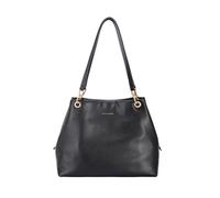 David Jones Paris - Sac Cabas Porte épaule Ville - 3 compartiments - Tote shopping Similicuir PU - Taille Grande - Couleur Noir