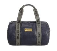 David Jones Paris - Sac polochon Femme Homme en Similicuir grainé - Grand Format Cabine avec bandoulière - Sac Sport, Week-End ou Ville (Navy)