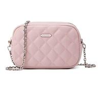 David Jones - Petit Sac Bandoulière Matelassé Femme - Mini Sac Chaînes Porté Epaule Simili Cuir PU - Besace Sacoche Pochette - Rose