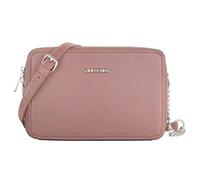 David Jones - Petit Sac Bandoulière Rectangulaire Femme - Sac à Main Chaîne Porté Epaule Cuir PU Rigide - Sac Rectangle Compartiment Zip - Besace Sacoche Pochette Soirée Mode Tendance - Rose