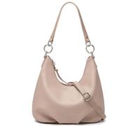 David Jones - Petit Sac Porté Epaule Femme - Sac à Main Bandoulière Simili Cuir PU Porté Croisé Travers - Sac Hobo Besace Anse Poignée - Sacoche Souple Ville Mode Tendance Elegant - Rose