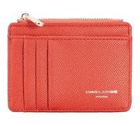 David Jones Porte Cartes Femme, Similicuir PU, 8 Emplacement, Poche Zippée Monnaie, Format Compact, Ville Chic Pratique Taille Petite (Terracotta)