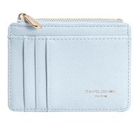 David Jones Porte Cartes Femme, Similicuir PU, 8 Emplacement, Poche Zippée Monnaie, Format Compact, Ville Chic Pratique Taille Petite (Starlight Blue)