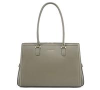 David Jones - Porte-Document Femme, Grand Sac à Main Business Cuir PU, Mallette Professionnel A4 Porté Epaule, Travail Cours, Taupe