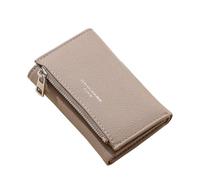 David Jones - Porte-Monnaie Femme Simili Cuir - Porte-Cartes Petit Portefeuille Cuir synthétique PU - Poche à Billets et Pièces - Marron Taupe