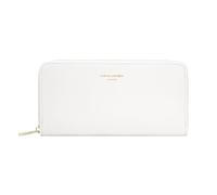 David Jones Portefeuille Long Femme, Similicuir, 3 Compartiments Billets, Poche Intérieure Zippée, Plusieurs emplacements Cartes (Coconut Cream)