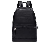 David Jones - Sac à Dos Homme Simili Cuir PU - Sac Ordinateur Portable 13 Pouces PC Travail Cours Scolaire Multifonction Bureau Business Voyage Affaire - Sac de Ville Elégant Morderne Chic - Noir