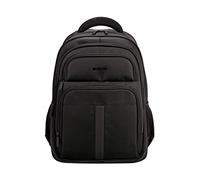David Jones - Sac à Dos Ordinateur Portable Unisex - Multi-Poches - Nylon - Format A4 Cabine Avions - Ville Voyage Travail Compartiment PC Portable Scolaire - Noir