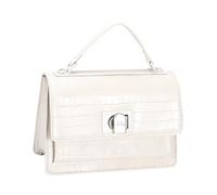 David Jones Sac à main bandoulière femme effet croco double porté (Coconut Cream)
