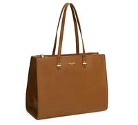 David Jones - Sac à Main Cabas Fourre-Tout Femme Grande Taille XL - Sac Porté Epaule Cours Lycée Travail Business Format A4 - Sac Simili Cuir Shopper Anse Longue Sacoche Ordinateur - Marron Cognac