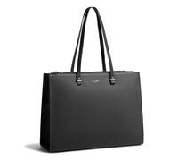 David Jones - Sac à Main Cabas Fourre-Tout Femme Grande Taille XL - Sac Porté Epaule Cours Lycée Travail Business Format A4 - Sac Simili Cuir Shopper Anse Longue Sacoche Ordinateur - Noir 2