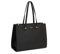 David Jones - Sac à Main Cabas Fourre-Tout Femme Grande Taille XL - Sac Porté Epaule Cours Lycée Travail Business Format A4 - Sac Simili Cuir Shopper Anse Longue Sacoche Ordinateur - Noir