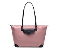 David Jones - Sac à Main Cabas Nylon Femme - Fourre-Tout Sac Shopping Souple Grande Capacité - Shopper Tote Porté Epaule Bandoulière - Elégant Travail Ville Voyage Mode Original Tendance - Rose
