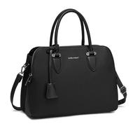 David Jones - Sac à Main Femme - Cabas Fourre-Tout Cuir PU Porté Epaule Bandoulière - Multi Poche Plusieurs Compartiments - Tote Ville Travail Elégant Classique Chic Dame - Noir