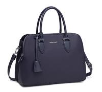 David Jones - Sac à Main Femme Bugatti - Cabas Fourre-Tout Elégant Cuir PU - 2 Compartiments Multipoche Chic - Bleu