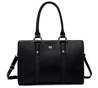 David Jones - Sac à Main Femme - Fille Cours Travail Business Multicolore XL - Anse Longue Cuir PU - Porte-Document - Noir