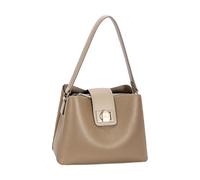 David Jones - Sac à main Femme Similicuir - Sac porté épaule 3 compartiments - Taille Moyenne - Ville Chic Classique élégant Pratique (Warm Taupe)
