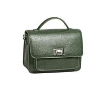 David Jones - Sac à main Femme Similicuir Ville - Sac porté main 3 compartiments - Taille Moyenne - Pratique Chic Classique (D.Green)