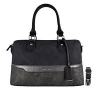 David Jones - Sac à Main Polochon Bowling Femme Cabas Taille Moyenne, Noir