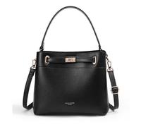 David Jones - Sac à Main Seau Porté Epaule - Sac à Main Bandoulière Taille Moyenne - 3 Compartiments Plusieurs Poches - Elégant Classique Chic Ville Tendance Designer Bucket Bag - Noir