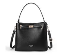 David Jones - Sac à Main Seau Porté Epaule - Sac à Main Bandoulière Taille Moyenne - 3 Compartiments Plusieurs Poches - Elégant Classique Chic Ville Tendance Designer Bucket Bag - Noir
