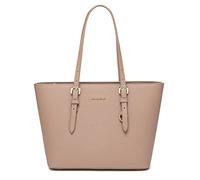 David Jones - Sac à Main Shopping Femme - Cabas Fourre-Tout Porté Epaule Cuir PU Anse Longue - Shopper Capacité Taille Moyenne - Sac Ville Elégant - Rose