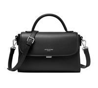 David Jones - Sac Bandoulière à Rabat Cuir PU Femme - Noir