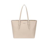 Sac Cabas Tote Shopping Femme Similicuir - Format A4 - Grande Capacité - Couleur Taupe Clair