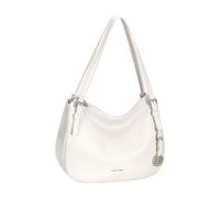 David Jones - Sac Porté épaule Femme Ville - 2 compartiments - Similicuir PU - Taille Moyenne - Classique Chic Elégant Pratique City Tendance (Coconut Cream)