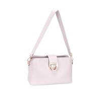 David Jones - Sac porté épaule femme ville - Porté travers Similicuir PU - 3 compartiments - Pratique Chic Elégant Classique Déplacement (Snow lilac)