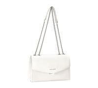David Jones - Sac porté épaule Ville - porté travers - Similicuir PU - Chaîne Dorée - Double Compartiment - Taille Moyenne - Pratique Chic Elégant Classique Urbain (COCONUT CREAM)
