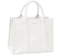 David Jones - Sac Tote Porté main - Sac à main Cabas Similicuir - Taille Grande - Grande capacité - Chic Classique Ville Cours Travail Bureau (Coconut Cream)