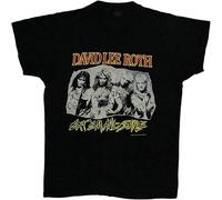 David Lee Roth Tees Vintage Reprint T Shirt Eat Em and Smile Concert Black M