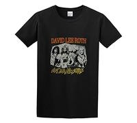 David Lee Roth Vintage Reprint Eat Em and Smile Concert Graphic Printed T-Shirt for Mens Black 3XL
