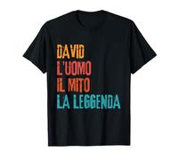 David L'Uomo Il Mito La Leggenda Festa di Compleanno T-Shirt
