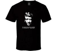 David Lynch Mens T-Shirt Movie TV Director Quote Twin Peaks Wild at Heart T-Shirt Black 3XL