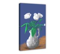 David Painting Hockney 111 - Impression sur toile - Décoration murale pour salon, chambre à coucher - 40 x 60 cm