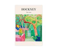 David Painting Hockney 117 Poster sur toile pour décoration de chambre à coucher, bureau, chambre, cadeau 60 x 90 cm