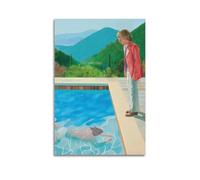 David Painting Hockney 9 Poster sur toile pour décoration murale de salon, chambre à coucher 60 x 90 cm