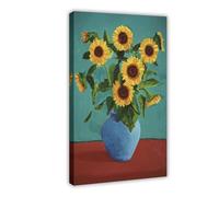 David Peinture Hockney 104 sur toile - Décoration murale pour salon, chambre à coucher - 50 x 75 cm