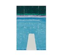 David Peinture Hockney 25 sur toile - Décoration murale pour salon, chambre à coucher - 50 x 75 cm