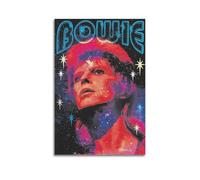 David Poster musical Bowie sur toile - Peinture décorative moderne et esthétique - Pour chambre à coucher, salon - 40 x 60 cm - Style 7
