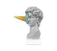 David Sculpture - 18 cm - Statue de style - Organisateur | décoratif pour plateau de rangement de longue durée - Décoration créative de la pièce pour entrée, bureau, table, clés
