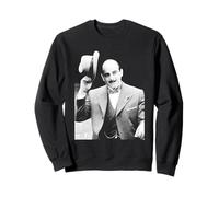 David Suchet dans Le rôle de Poirot Agatha Christie 1988 Sweatshirt